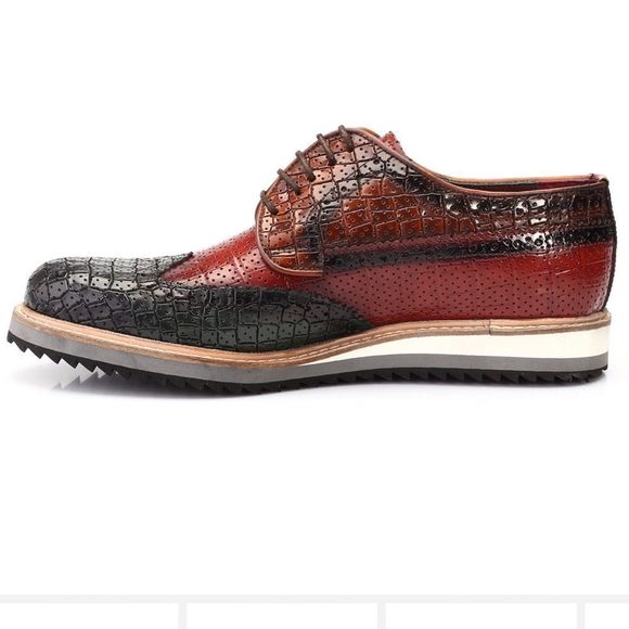 S’Baker Leather Derby Shoes